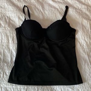 Vintage Black Corset Tank